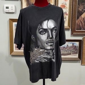 Rare Michael Jackson Rhinestone Graphic Shirt